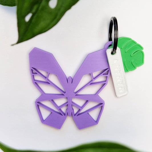 Jung Vêtements et accessoires Violet Porte-clés Papillon personnalisable